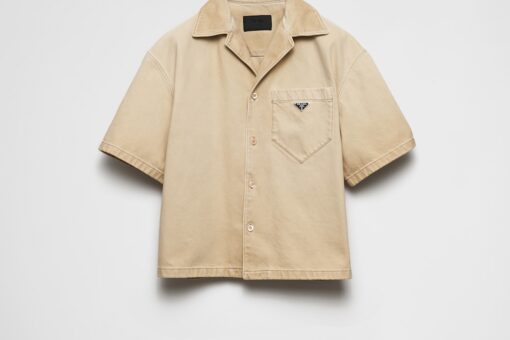 Prada Short-Sleeved Shirt Nature Beige