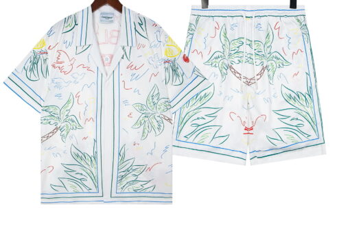 Casablanca Multicolor Crayon ‘Tennis Club’ Shirt And Short Set