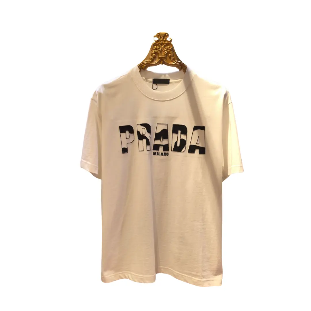 Prada Milano Cotton T-Shirt White 2026 | Drip Kickz Prada Milano Cotton T-Shirt White