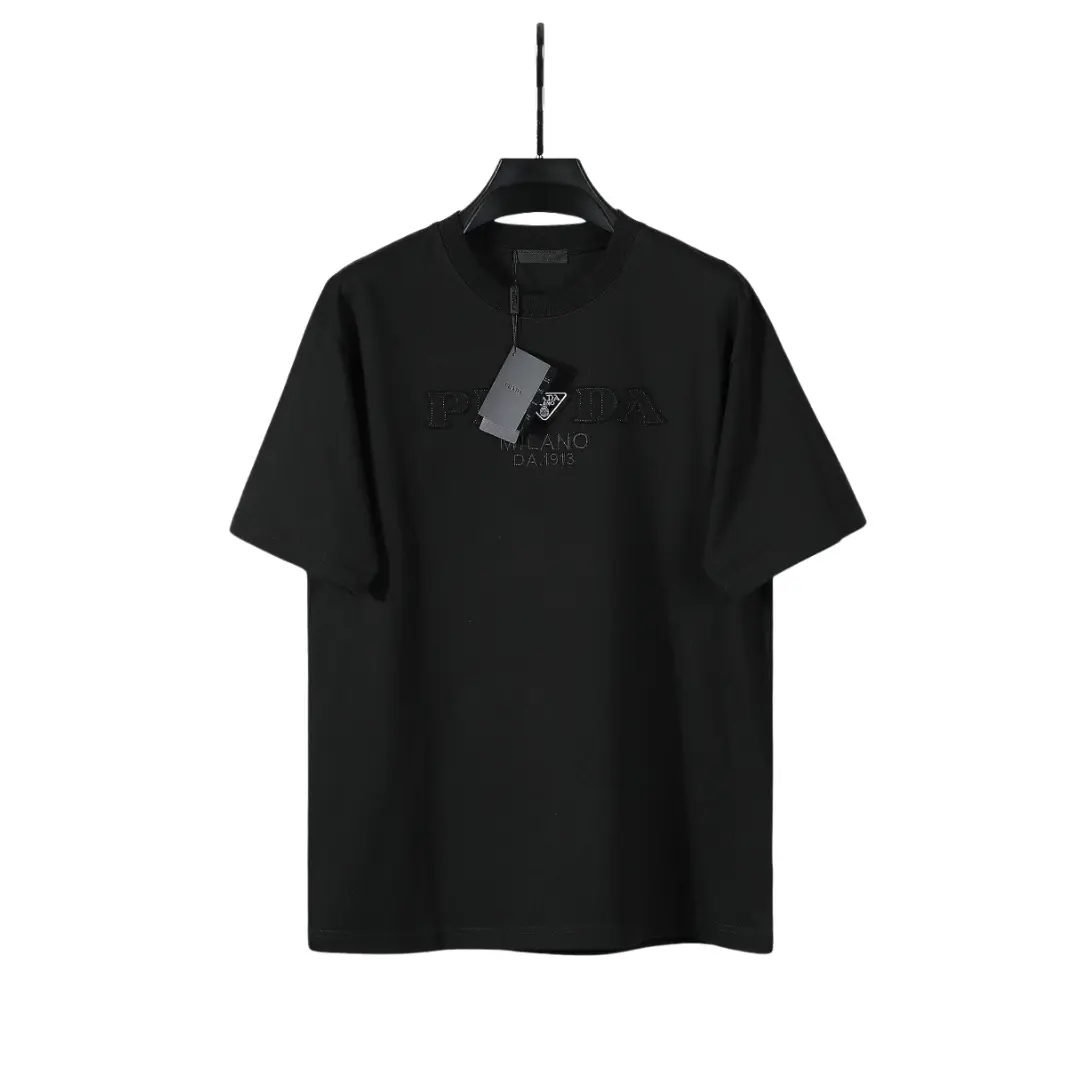 Prada Short-Sleeved T-Shirt Black 2026 | Drip Kickz Prada Short-Sleeved T-Shirt Black