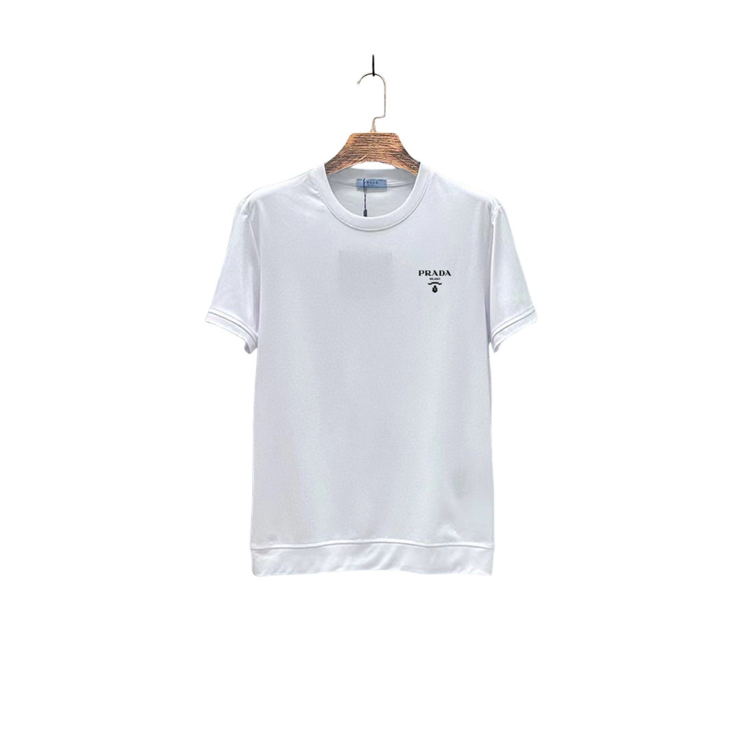 Prada Men’s Round Neck T-Shirt White 2026 | Drip Kickz Prada Men’s Round Neck T-Shirt White