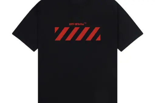 Off-White Arrow Printed unisex T-Shirt Black