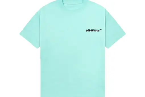 Off-White Arrow Printed Unisex T-Shirt Mint Tint