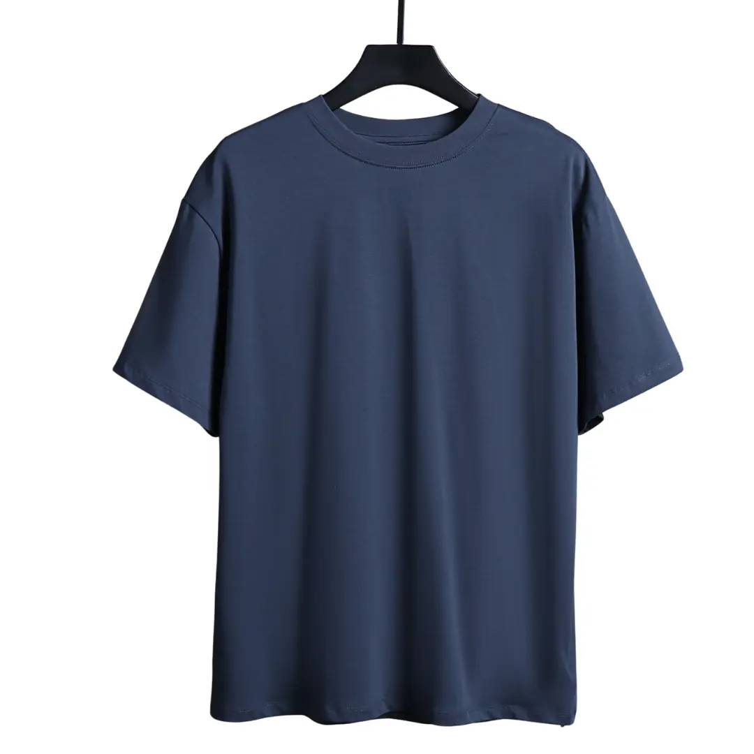 Off-White Unfinished Loose T-Shirt Navy Blue 2026 | Drip Kickz Off-White Unfinished Loose T-Shirt Navy Blue