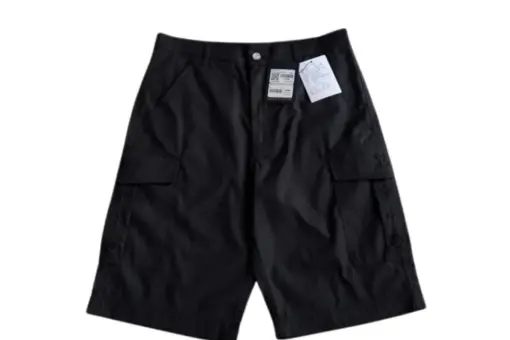 LV Black Cargo Style Shorts