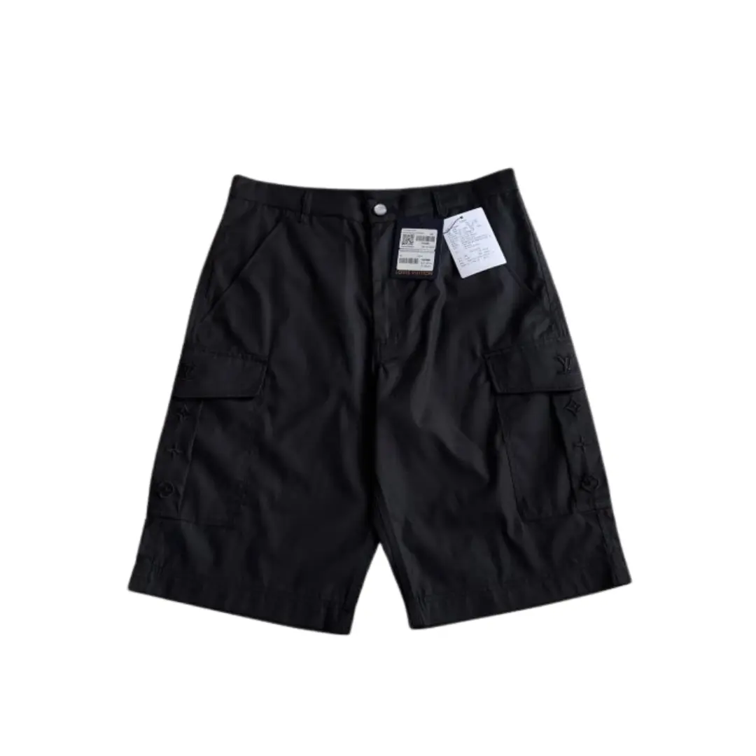 LV Black Cargo Style Shorts 2026 | Drip Kickz LV Black Cargo Style Shorts