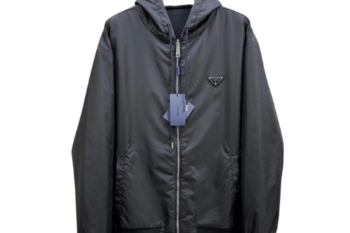 Prada Hooded Blouson Jacket Re Nylon Fabric Khaki