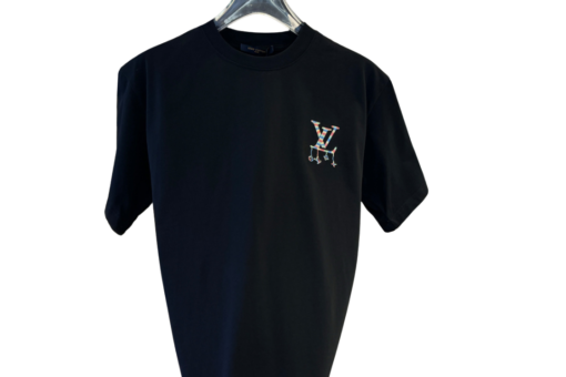 LV T-Shirt Embroidered Sweatshirt Black