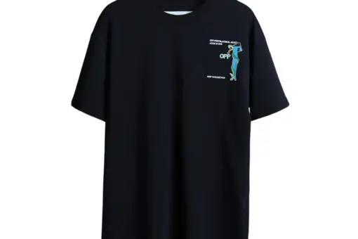Off-White Adam Is Eve Over Cotton Jersey T-Shirt