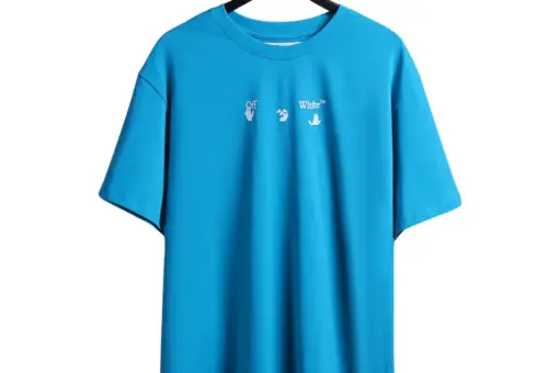 Off-White Virgil Abloh 21SS Dissolving Arrow Print T-Shirt Blue