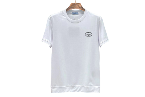 Prada T-Shirt Crew Neck And Short Sleeves White