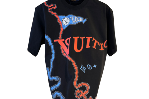 LV Intarsia Graphic T-Shirt Black