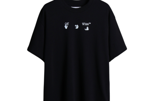 Off-White Melt Gradient Painting Arrow Print T-Shirt Black