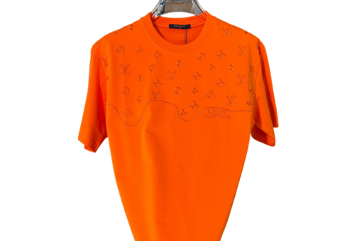 LV Monogram Stud T-Shirt Orange