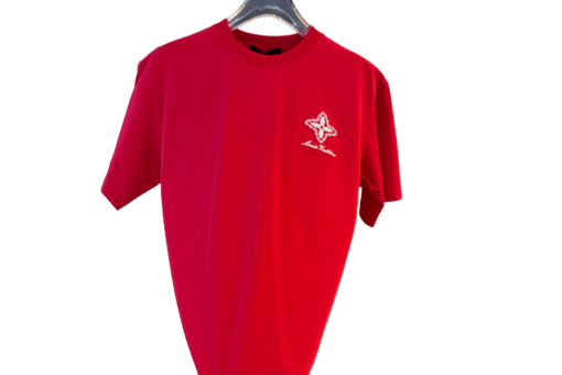 LV Short-Sleeve T-Shirt Casual Top Red