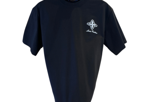 LV Short-Sleeve T-Shirt Monogram Floral Pattern Black