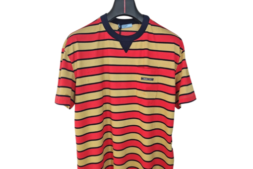 Prada Striped Cotton Jersey T-Shirt