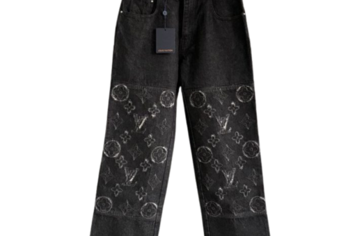 LV Monogram Print Denim Jeans
