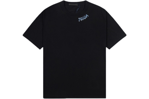 Prada Cotton T-Shirt For Men Black