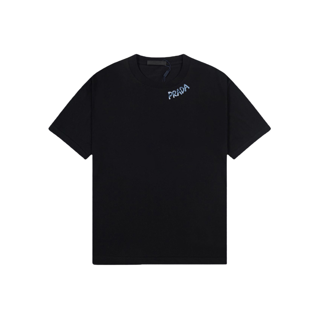 Prada Cotton T-Shirt For Men Black 2026 | Drip Kickz Prada Cotton T-Shirt For Men Black
