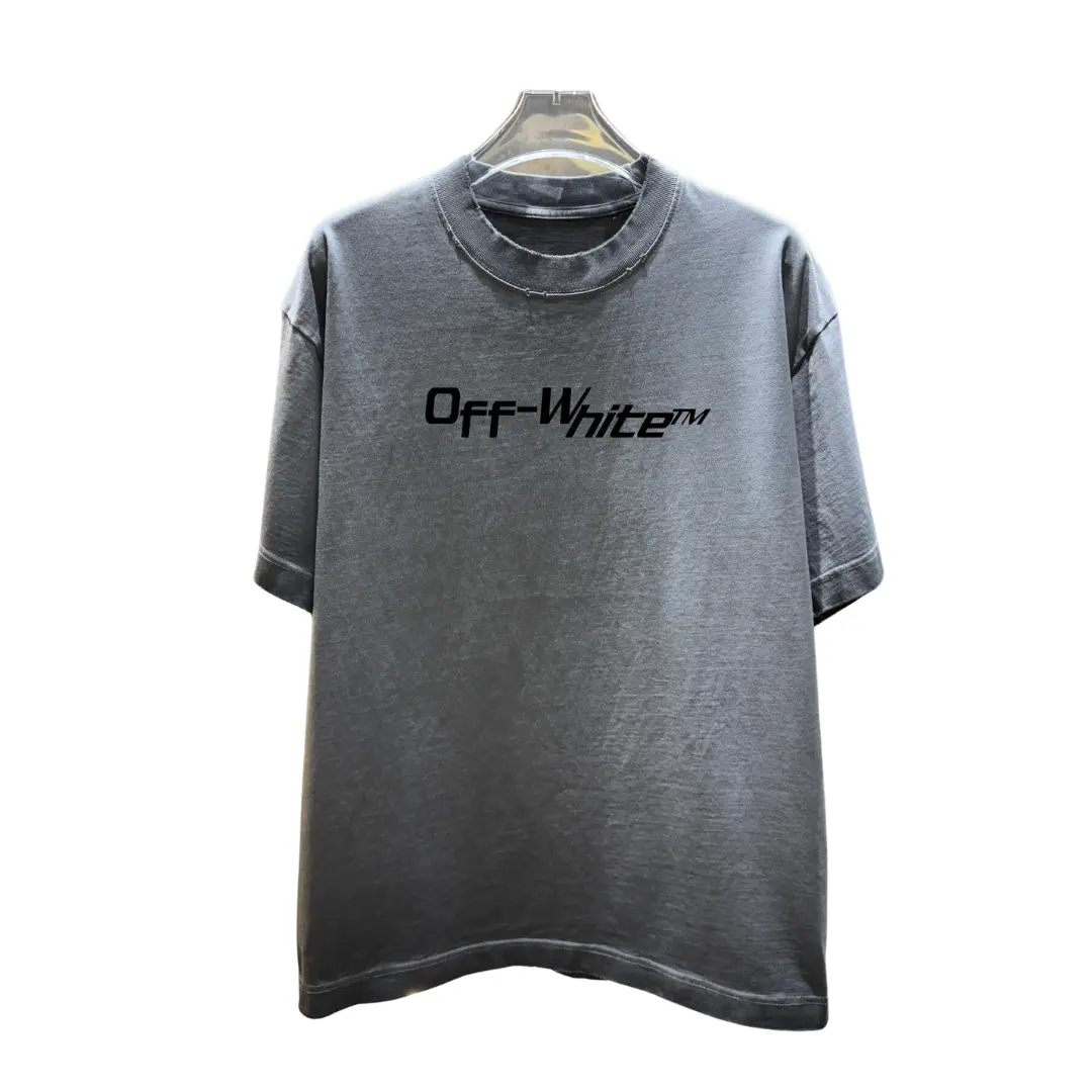 Off-White T-Shirt Iconic Arrow Black Logo Grey 2026 | Drip Kickz Off-White T-Shirt Iconic Arrow Black Logo Grey