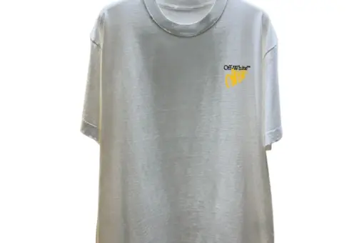 Off-White Tape Arrow Skate T-Shirt Brand Logo Printed White