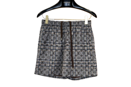 LV Swim Shorts Tweed Checkered Pattern