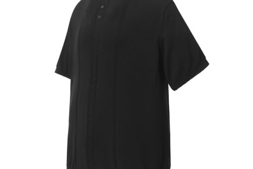 Prada Knitted Short Sleeve Polo Shirt Black