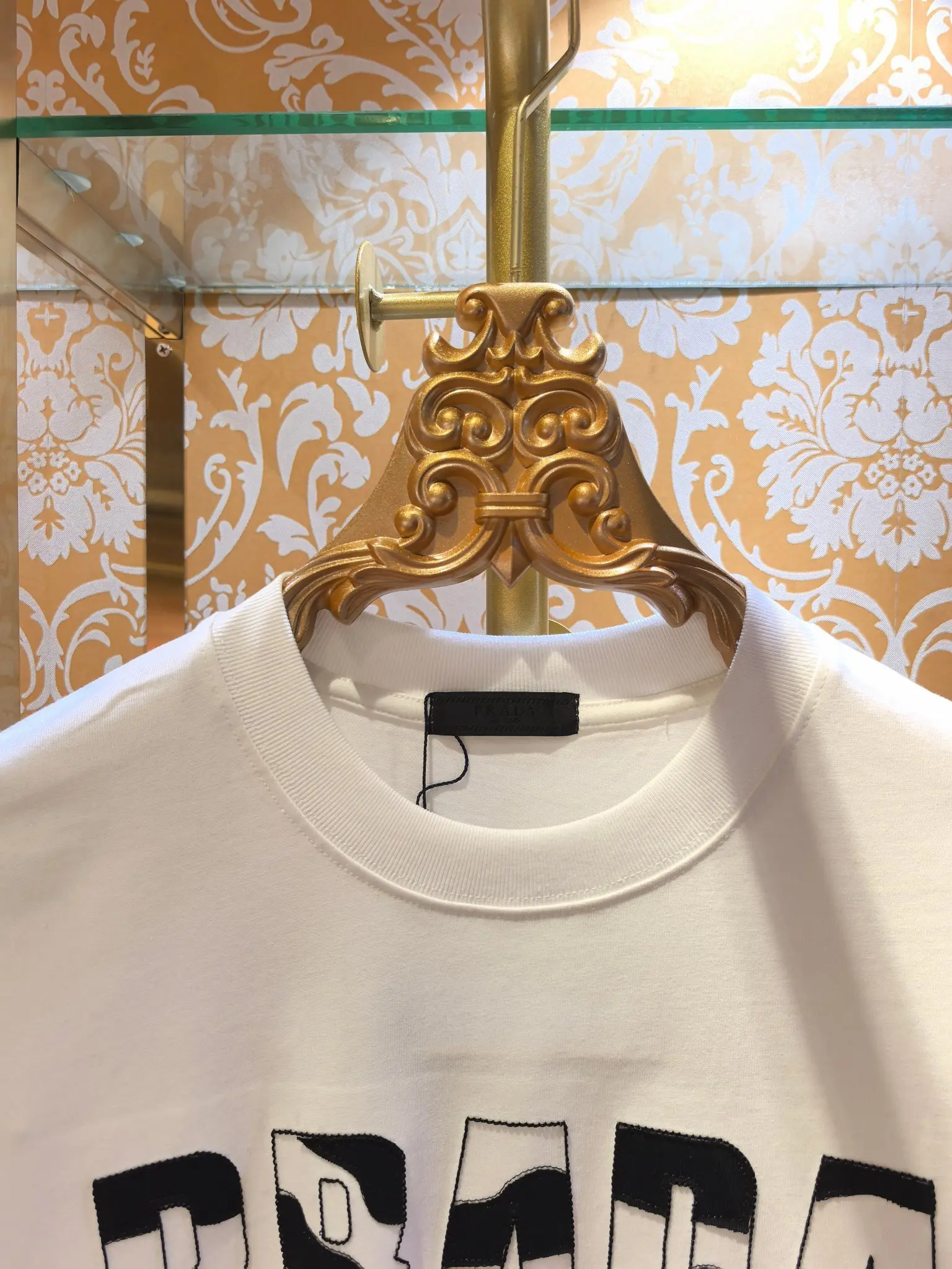 Prada Milano Cotton T-Shirt White 2026 | Drip Kickz Prada Milano Cotton T-Shirt White - Image 3