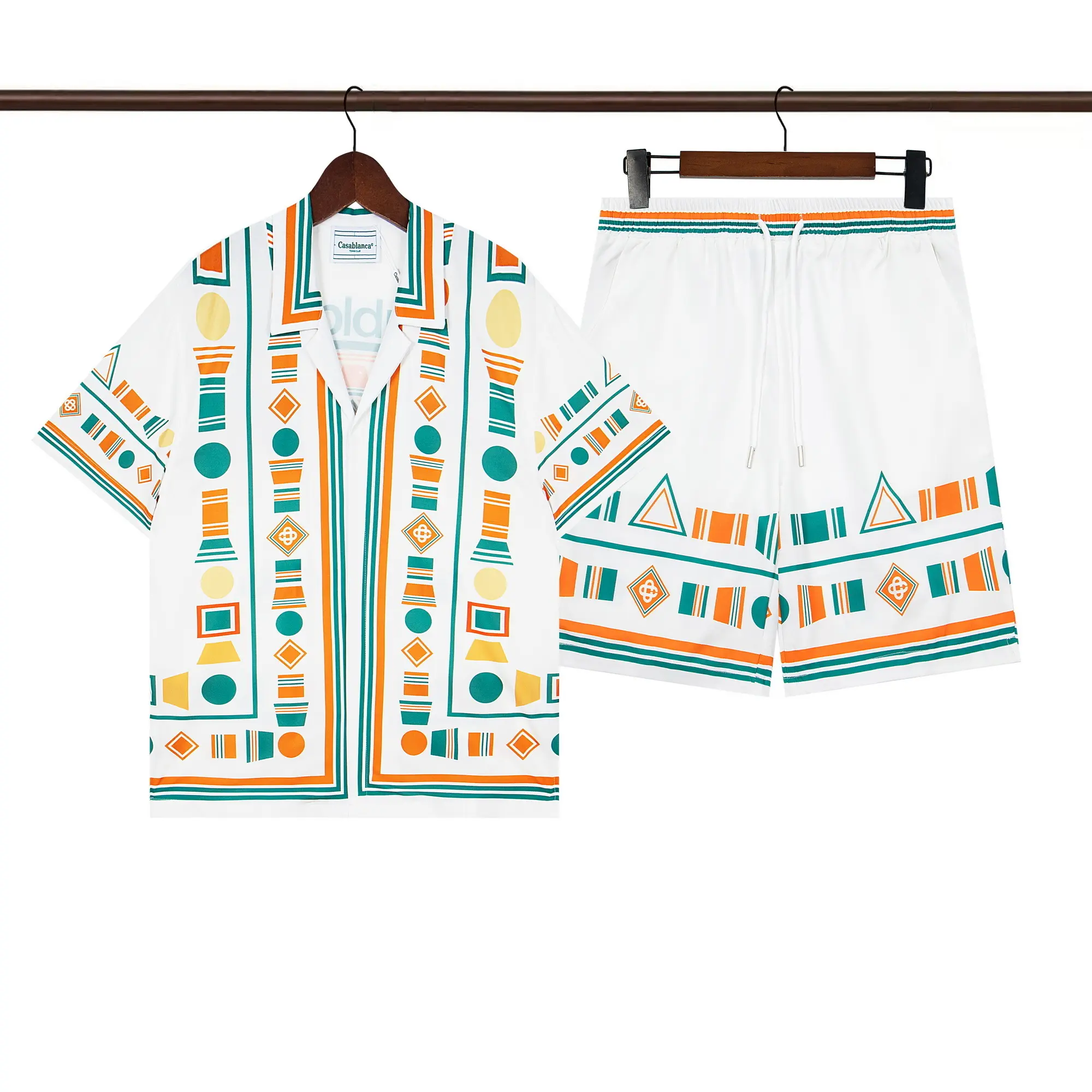 Casablanca “Playful Eagle” Silk Shirt And Shorts Set 2026 | Drip Kickz Casablanca “Playful Eagle” Silk Shirt And Shorts Set