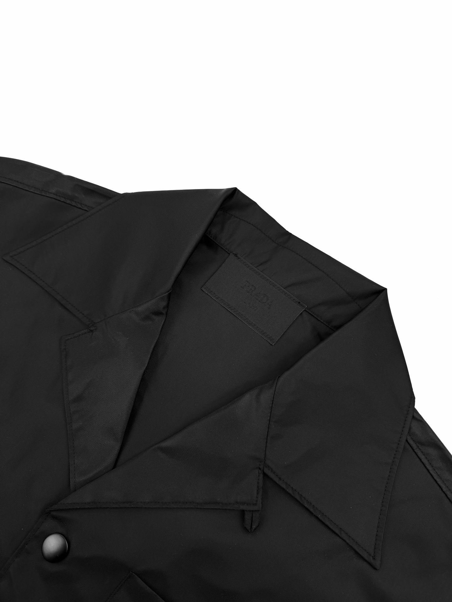 Prada Soft Cotton Terry Fabric Short-Sleeved Bowling Shirt Black 2026 | Drip Kickz Prada Soft Cotton Terry Fabric Short-Sleeved Bowling Shirt Black - Image 3