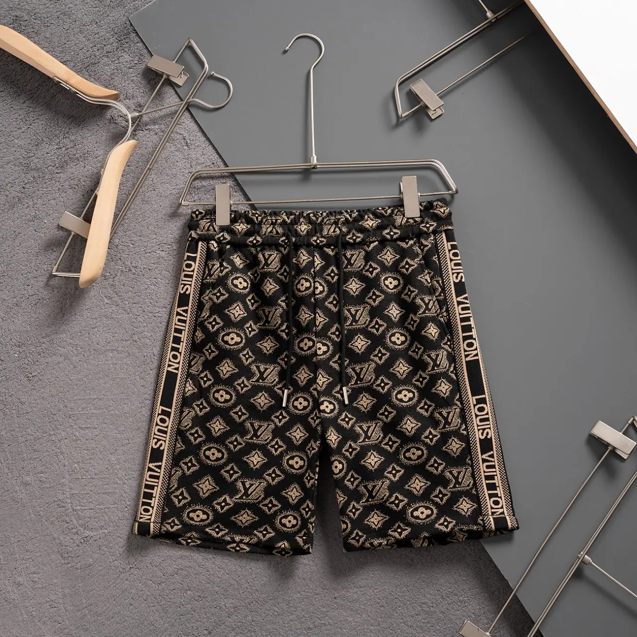 LV Shorts Brown 2026 | Drip Kickz LV Shorts Brown - Image 2