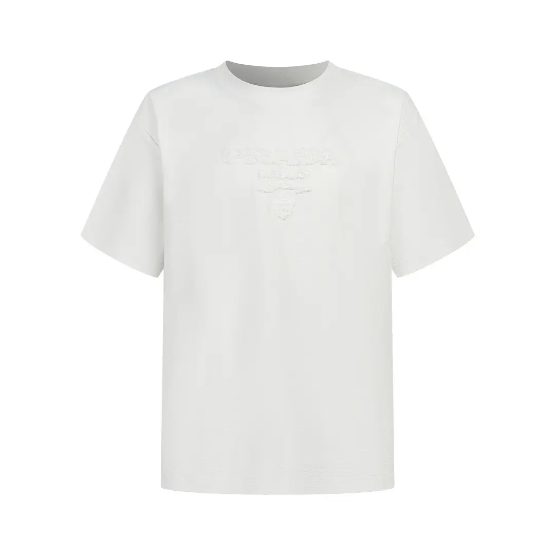 Prada Appliqué Technical Cotton Men T-Shirt White 2026 | Drip Kickz Prada Appliqué Technical Cotton Men T-Shirt White