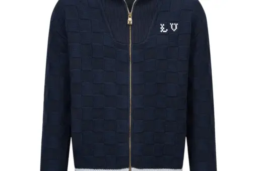 LV Damier Knit Blouson Navy Blue