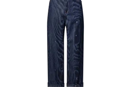 LV Cuffed Denim Skate Pants Indigo