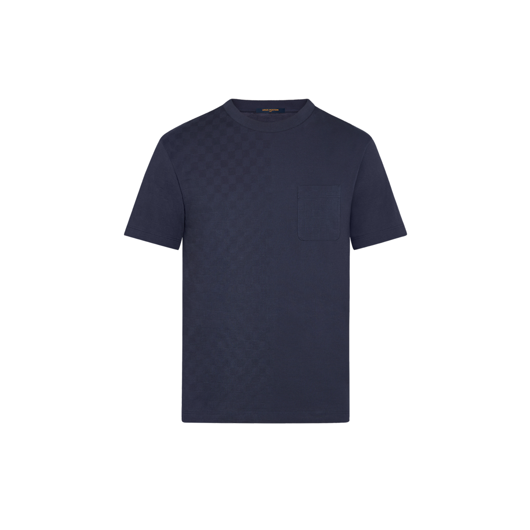 LV Half Damier Pocket T-Shirt Dark Night Blue 2026 | Drip Kickz LV Half Damier Pocket T-Shirt Dark Night Blue