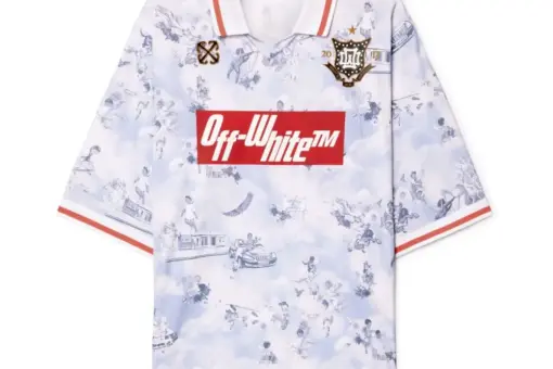 Off-White purple fresco football shirt