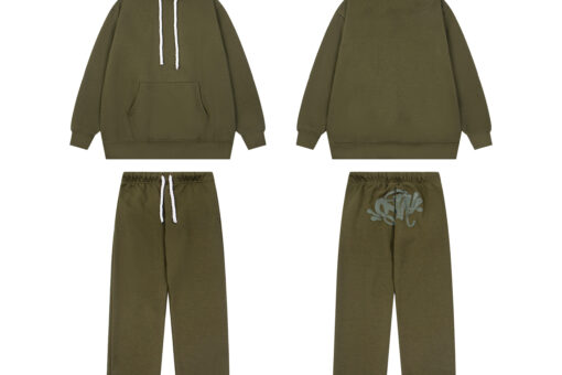 Syna World Tracksuit Hoodie Matching Pants Olive