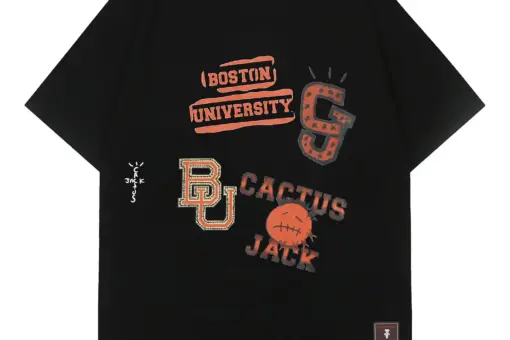 Travis Scott Jack Goes Back to College T-Shirt Black