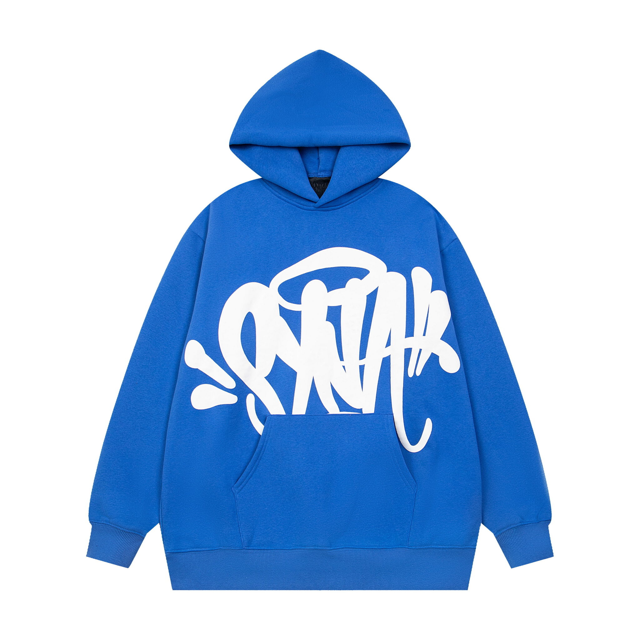 Syna World Logo Hoodie In Blue & White 2026 | Drip Kickz Syna World Logo Hoodie In Blue & White