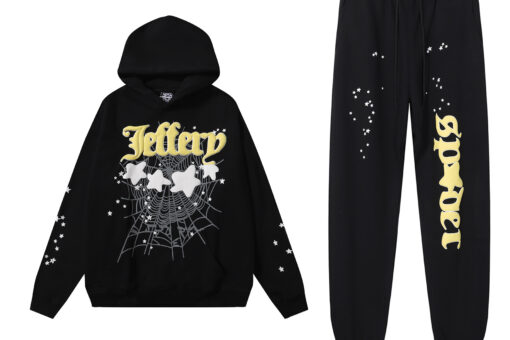 Sp5der Jeffery Tracksuit Black