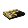 VERSACE Greca motif towel black