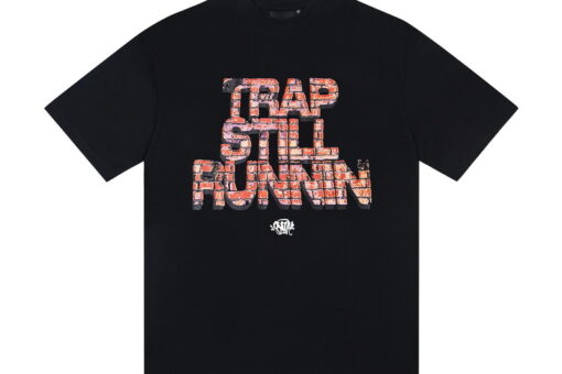 Syna World T Shirt Trap Still Runnin Stylized Graphic Black