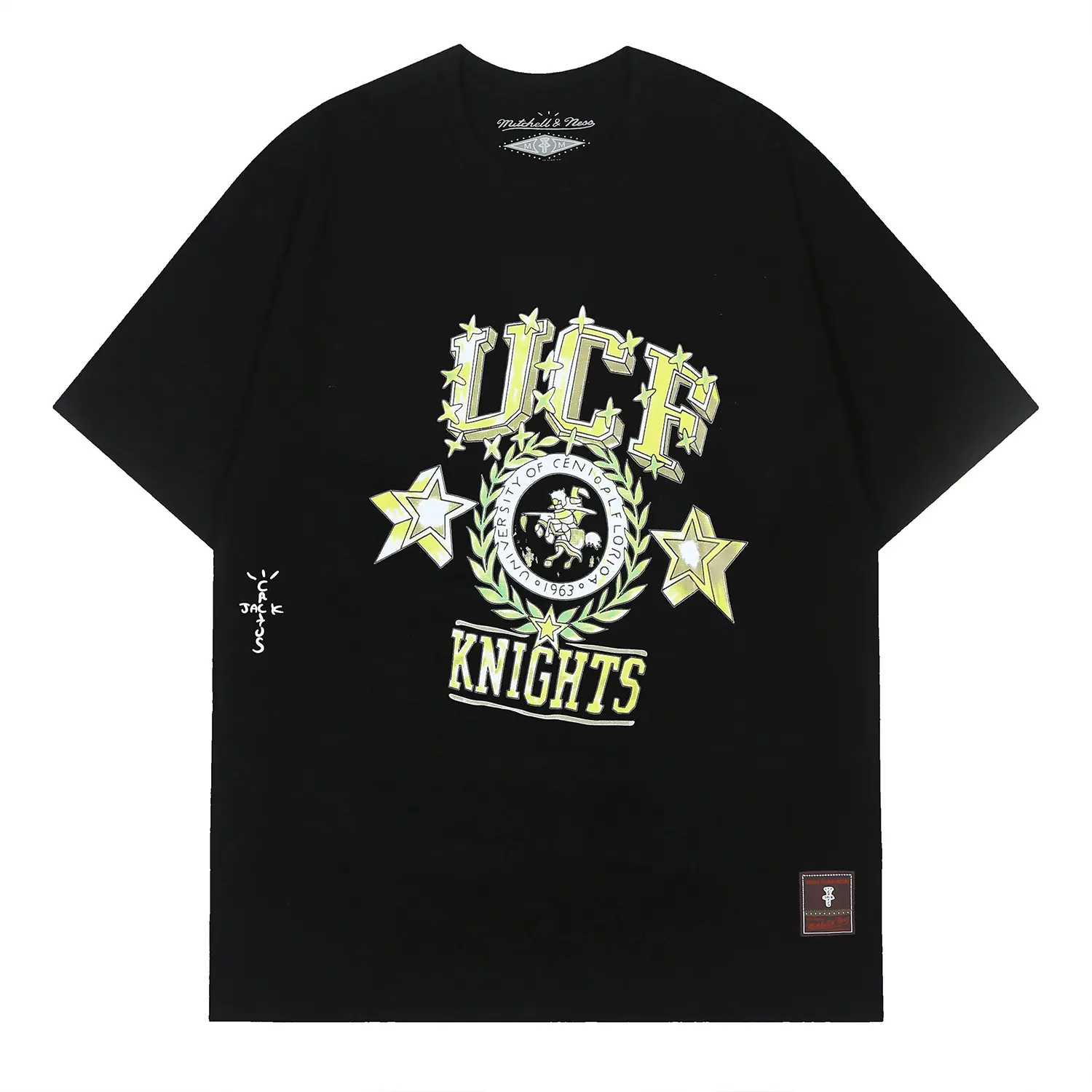 Travis Scott x Mitchell & Ness University of Central Florida Graphic T-Shirt 2026 | Drip Kickz Travis Scott x Mitchell & Ness University of Central Florida Graphic T-Shirt