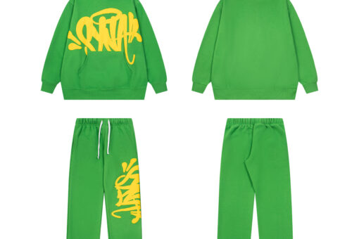 Syna World Foaming Letters Tracksuit Set Royal Green