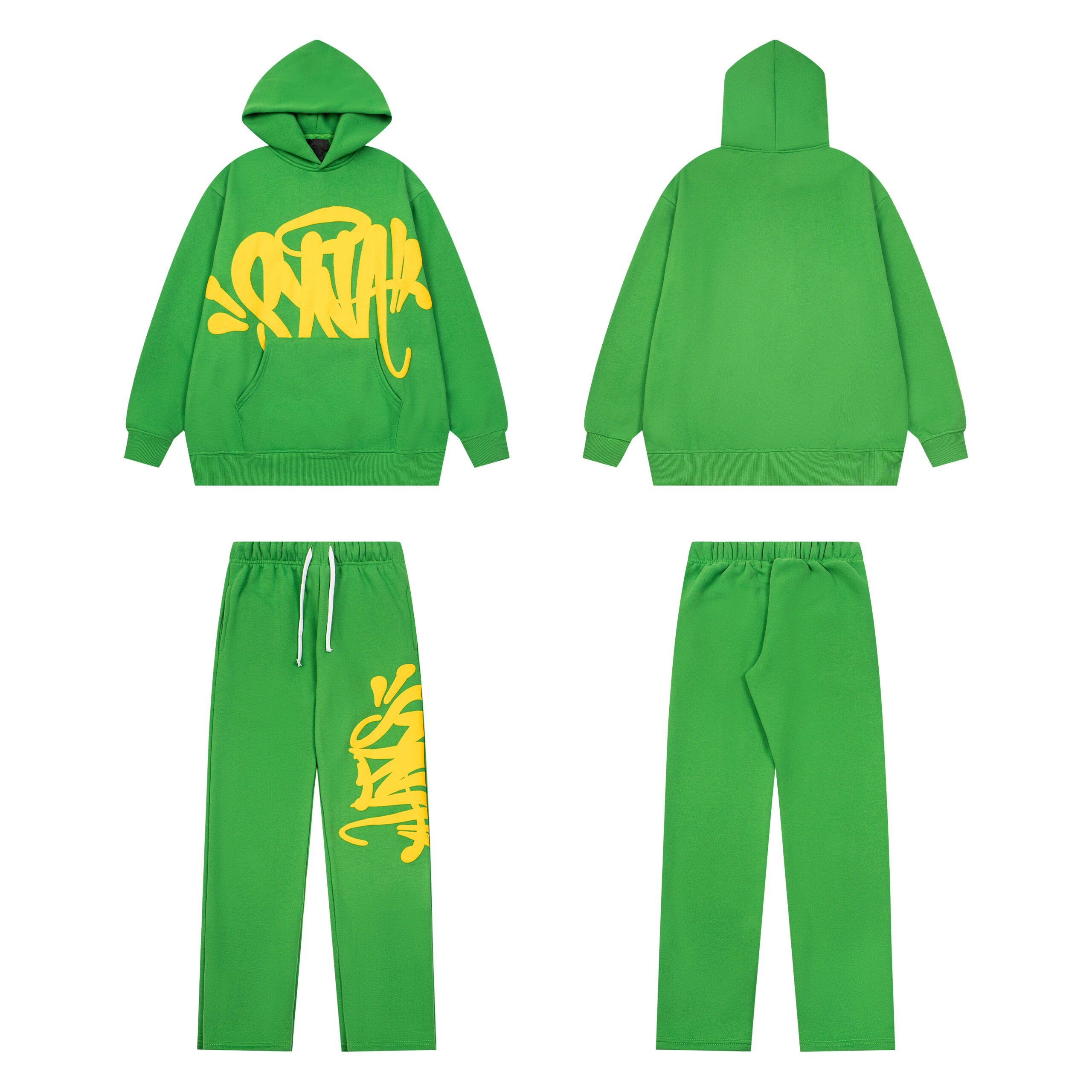 Syna World Foaming Letters Tracksuit Set Royal Green 2026 | Drip Kickz Syna World Foaming Letters Tracksuit Set Royal Green