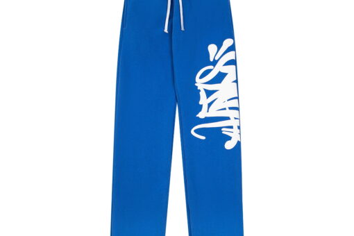 Syna World Pants Distinct Graphic Print Blue