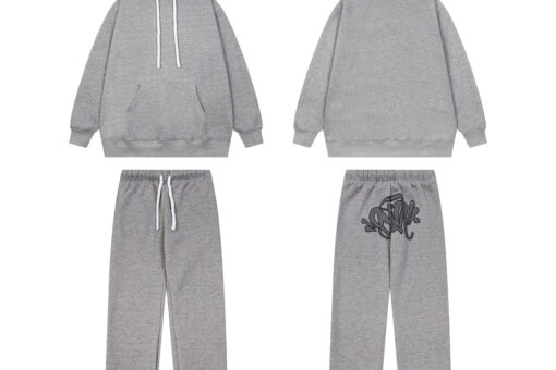Syna World Tracksuit Hoodie Matching Pants Grey