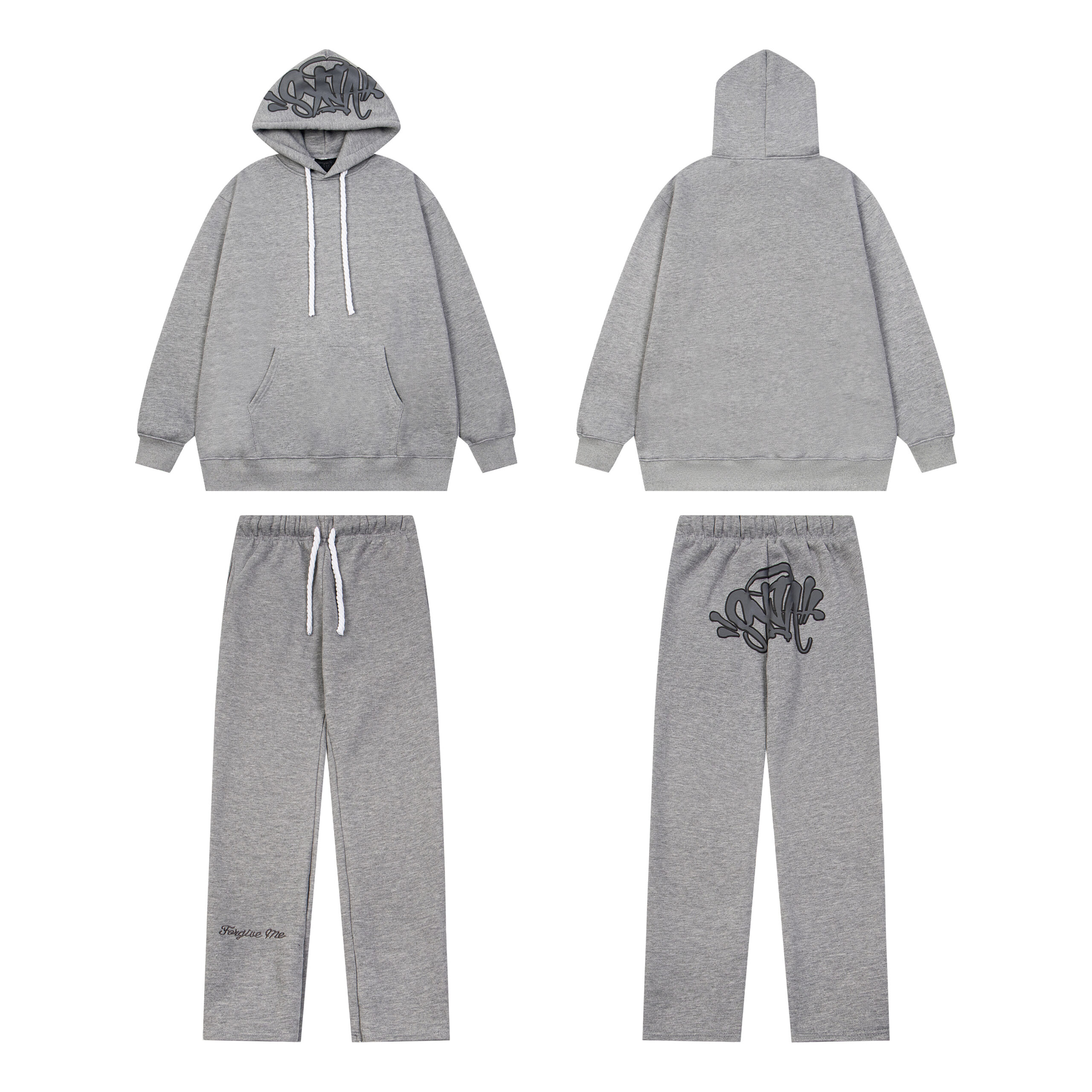 Syna World Tracksuit Hoodie Matching Pants Grey 2026 | Drip Kickz Syna World Tracksuit Hoodie Matching Pants Grey