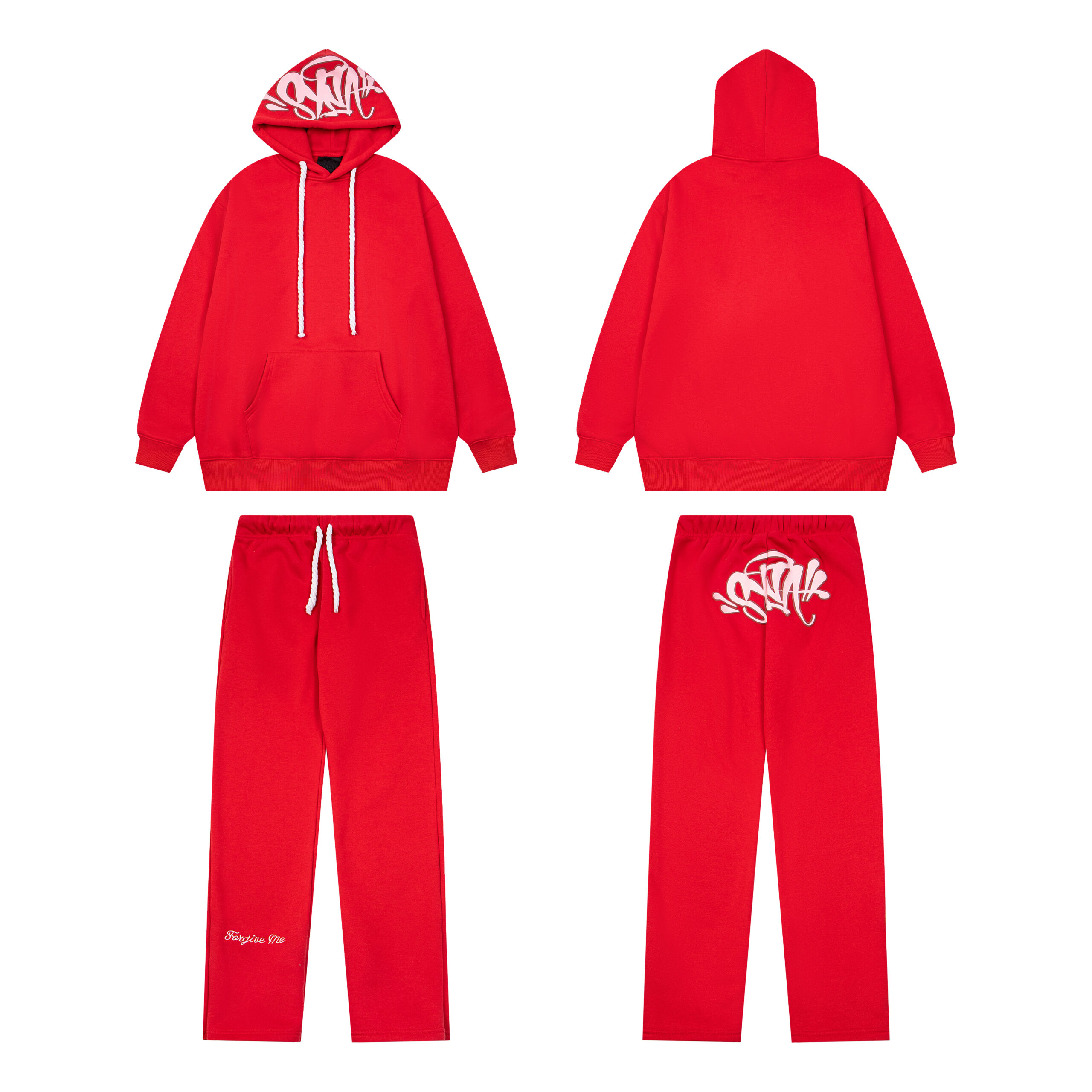 Syna World Tracksuit Hoodie Matching Pants Red 2026 | Drip Kickz Syna World Tracksuit Hoodie Matching Pants Red